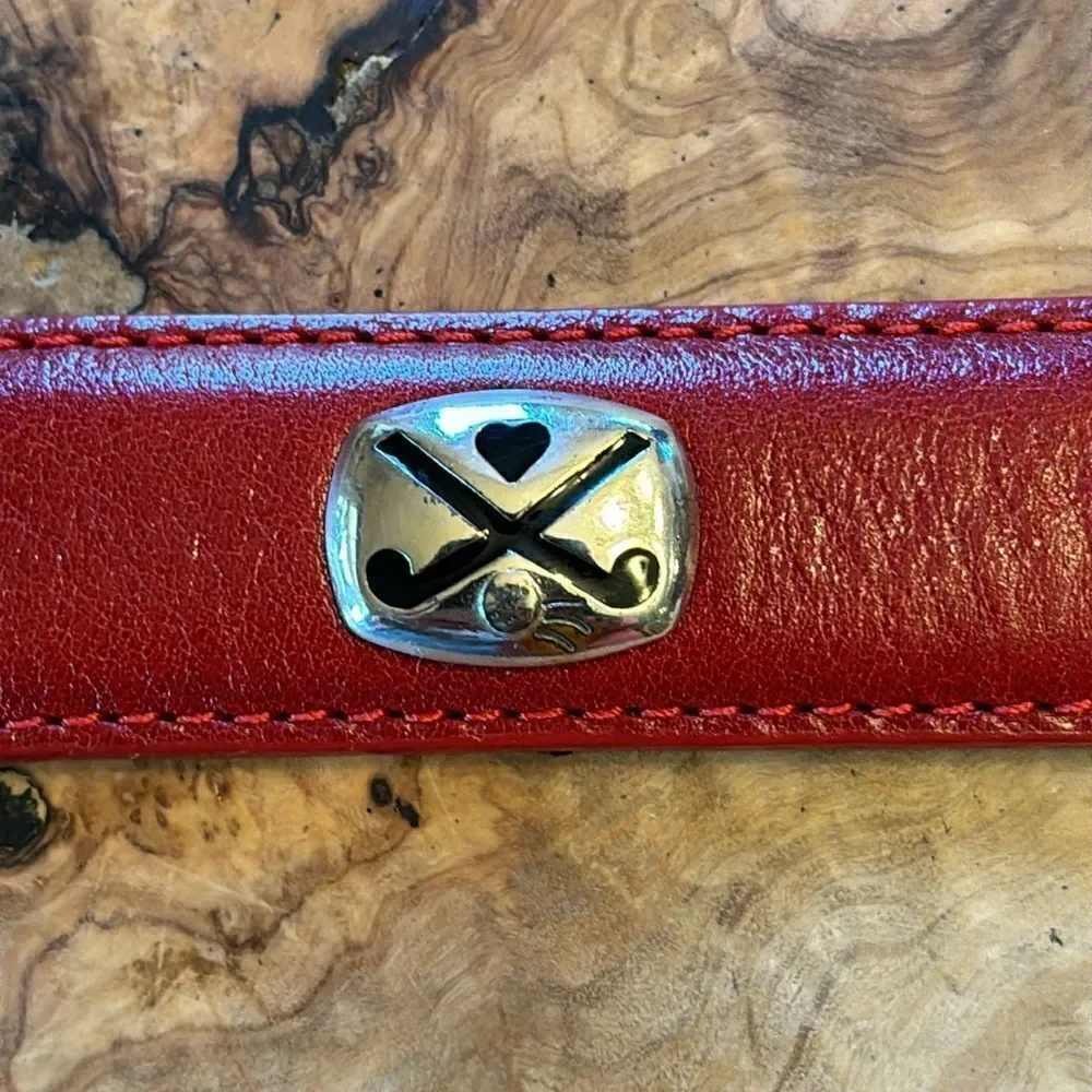 NEW Brighton Cherry Red I Love Golf - Golf Themed Belt - ML 32